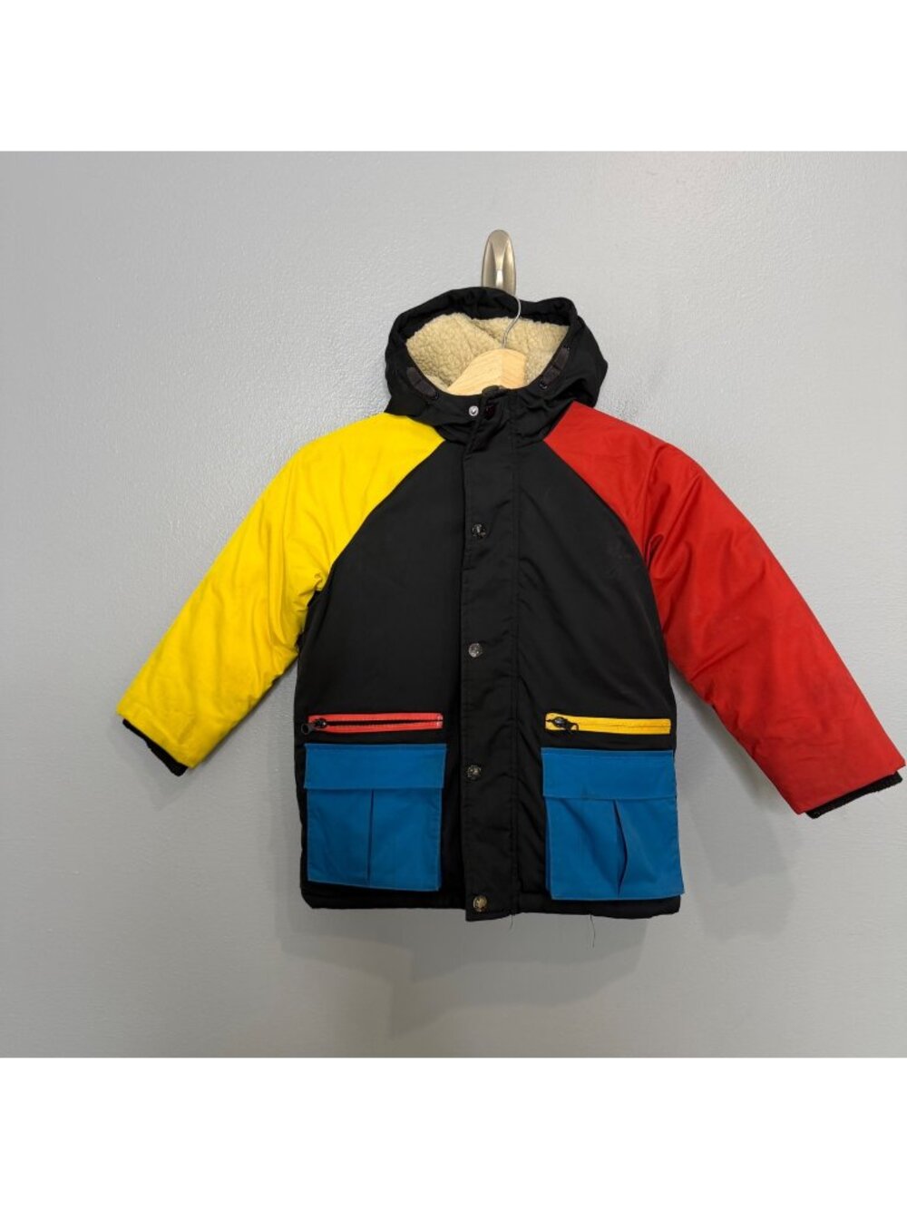 STELLA MCCARTNEY kids color block parka size 6